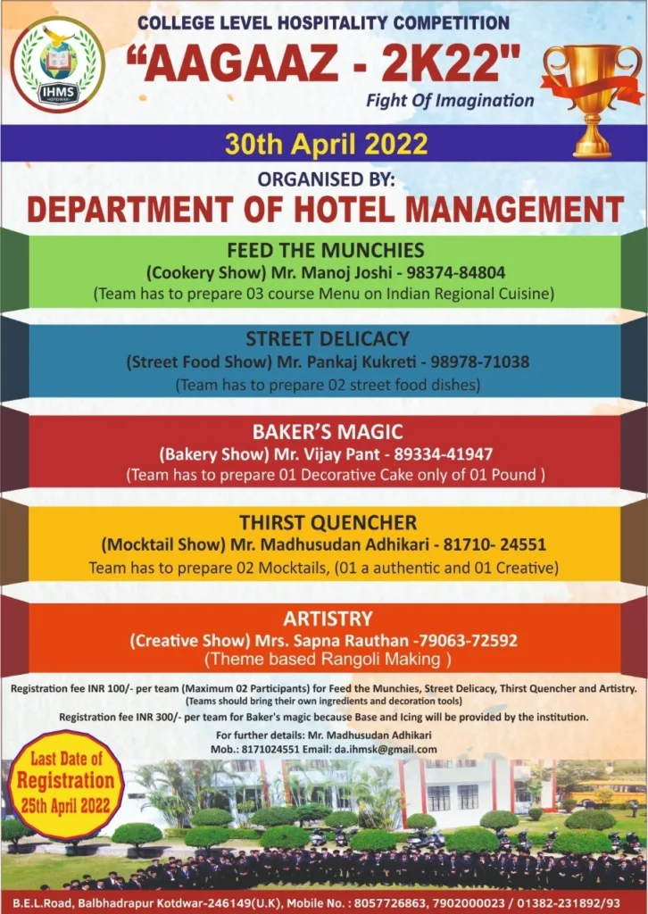 AAGAAZ 2k22 (Hospitality Competition)