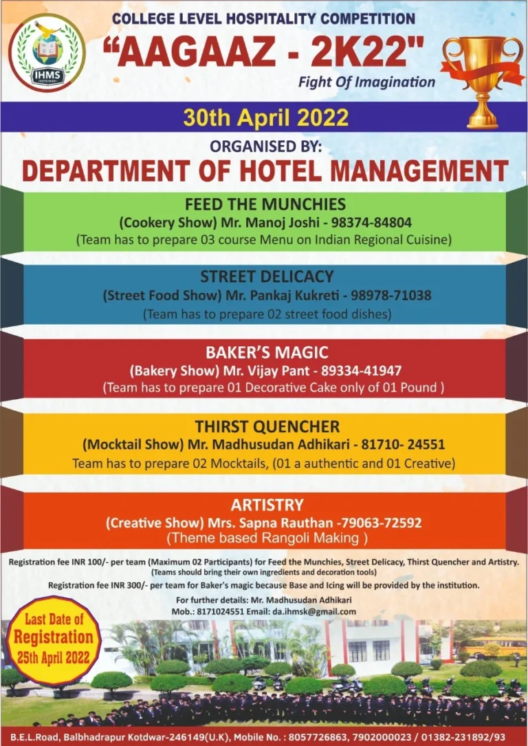 AAGAAZ 2k22 (Hospitality Competition)