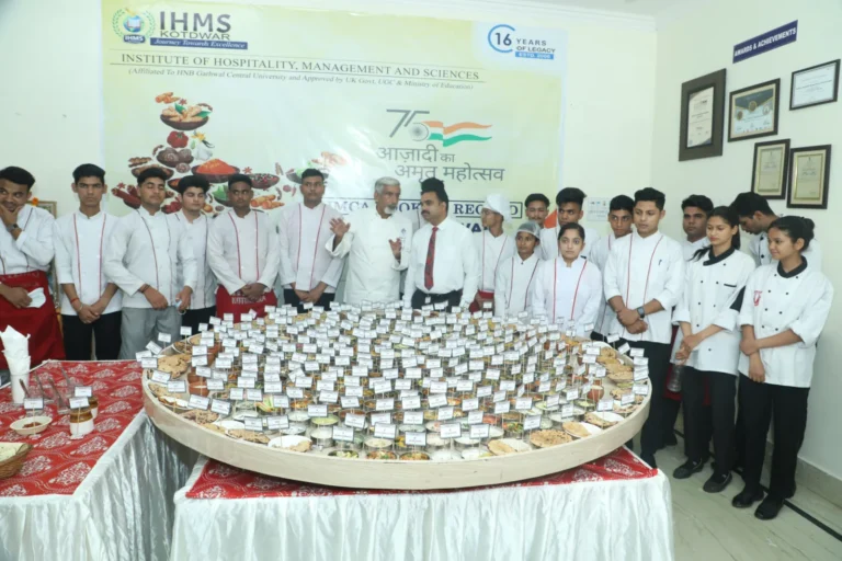 LIMCA BOOK OF RECORDS Attempt event - Prepared 301 Dishes from Different States of India in one Thali – IHMS Kotdwar, photo 1