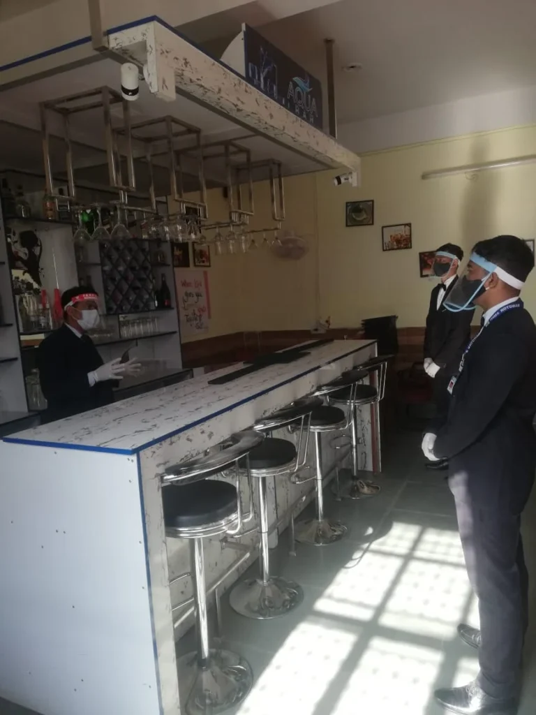 Practical's with proper Covid 19 precautions and rule regulations. – IHMS Kotdwar, photo 1