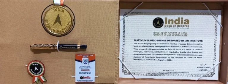 IHMS received the award pack of India Book of Records