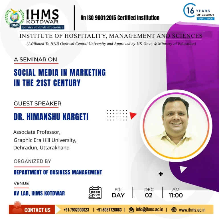 Seminar on “Social Media in Marketing in 21st Century”