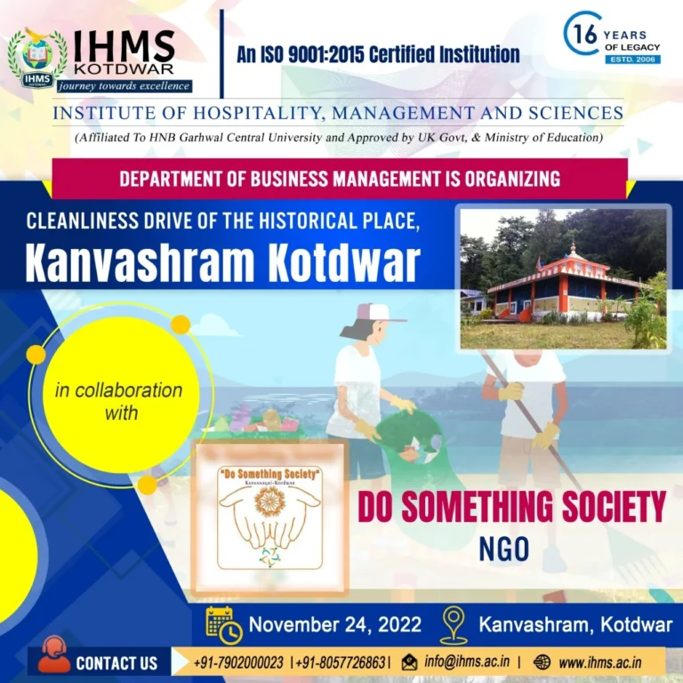 CSR-“Cleanliness Drive of the Historical Place Kanvashram Kotdwar”