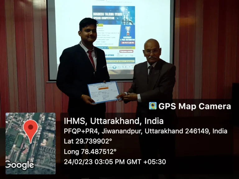 “Business Talking Titans Speech Competition” – IHMS Kotdwar, photo 2