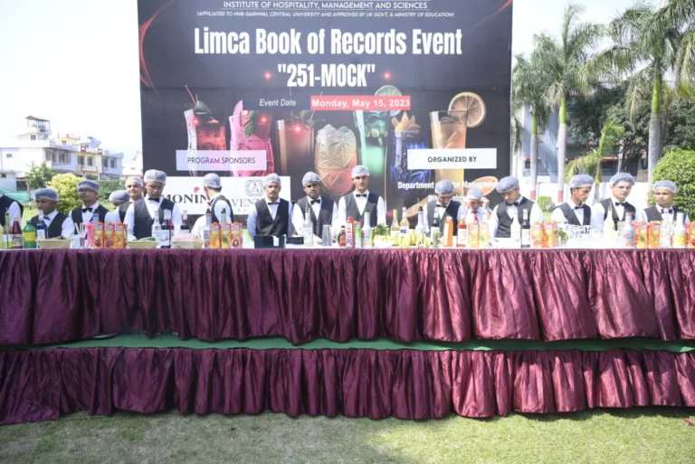 Limca Book of World Record "251-Mocktails" – IHMS Kotdwar, photo 45