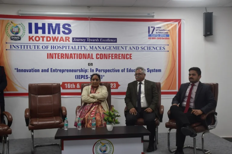 IHMS hosted International Conference "Innovation and Entrepreneurship: In Perspective of Education System (IEPES-2023) – IHMS Kotdwar, photo 20