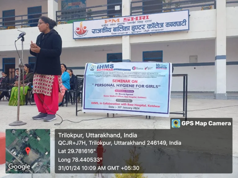CSR activity on "Personal Hygiene for Girls" – IHMS Kotdwar, photo 3