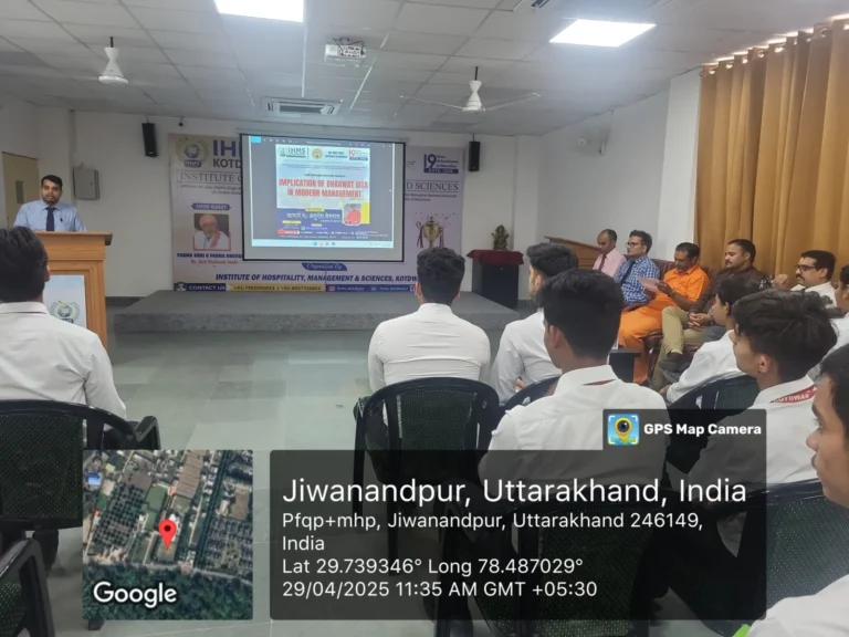 A seminar on "Implications of Bhagavad Gita in Modern Management" – IHMS Kotdwar, photo 6