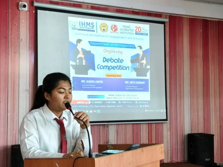 Debate Competition – A Battle of Ideas at IHMS Kotdwar